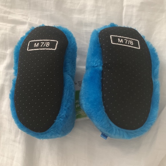 Sesame Street Unisex-Baby Cookie Monster Puppet Slipper, Blue, 7/8 - Picture 3 of 3